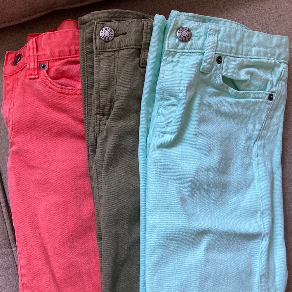 J. Crew Toothpick Jeans Size 24 - lot of 3